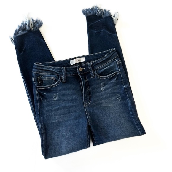 Kancan Jeans Womens 26 5 High Rise Dana Raw Hem Skinny Stretch Jeans - Picture 3 of 6